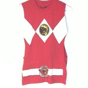 Mighty Morphin Power Rangers Red Tee T Shirt Tank Top